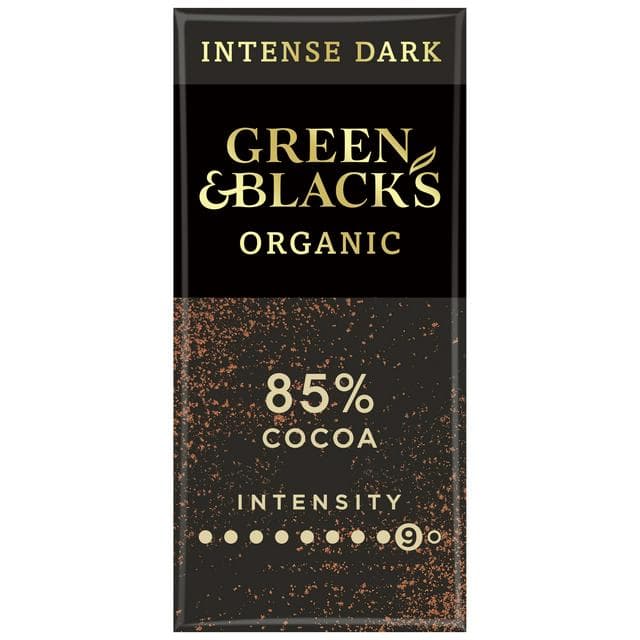 Green & Black's Organic 85% Dark Chocolate Bar 90g - gallery image 1