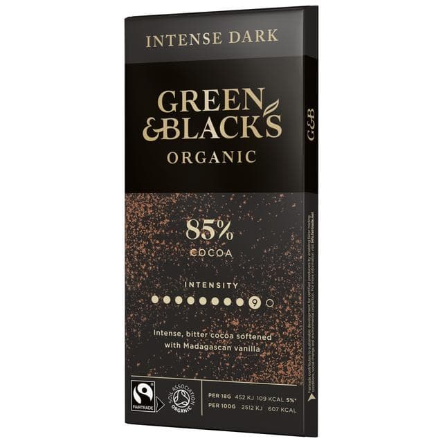 Green & Black's Organic 85% Dark Chocolate Bar 90g - gallery image 6