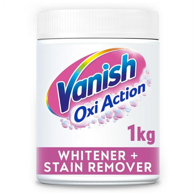 Vanish Oxi Action Laundry Stain Remover Powder White 1kg - gallery image 1