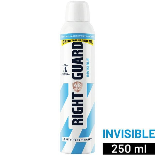 Right Guard Women 48h Antiperspirant Deodorant Invisible 250ml - gallery image 1