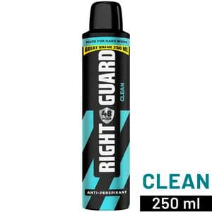 Right Guard Men 48h Antiperspirant Deodorant Clean 250ml