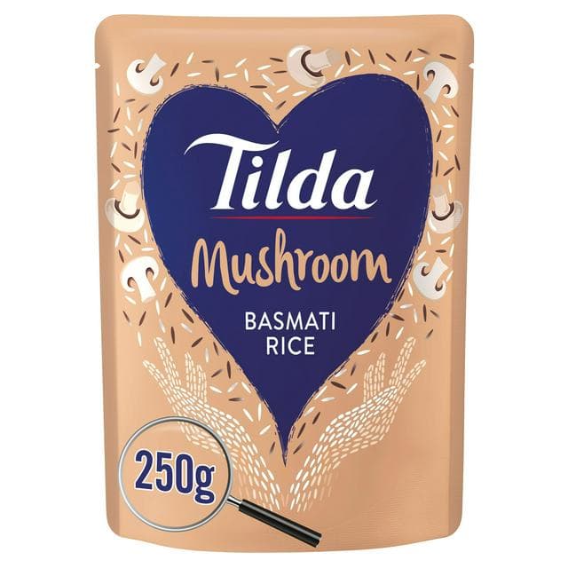 Tilda Microwave Mushroom Basmati Rice 250g - gallery image 1