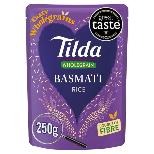 Tilda Microwave Rice Wholegrain Basmati 250g - gallery image 1