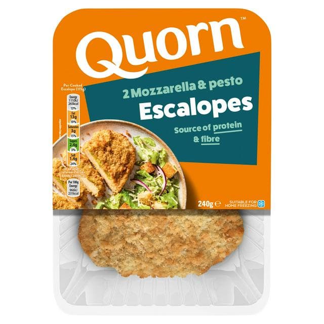 Quorn Vegetarian Mozzarella & Pesto Escalope x2 240g - gallery image 1