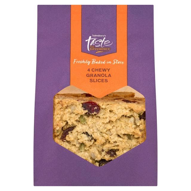 Sainsbury's Chewy Granola Slices, Taste Difference x4 - gallery image 1