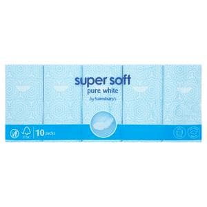 Sainsbury's 10 x 10 Sheets Super Soft Pocket Tissues