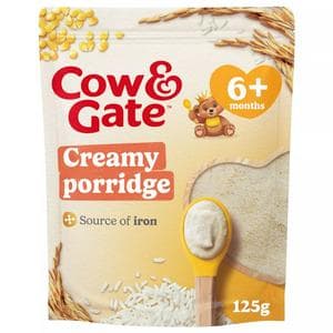 Cow & Gate Creamy Porridge Cereal 125g 4 Month+