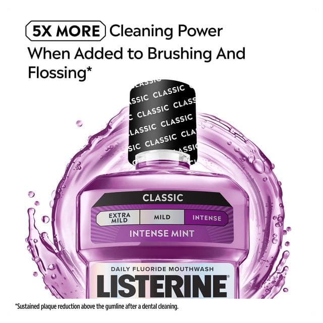 Listerine Total Care 10 in 1 Benefit Clean Mint Mouthwash 500ml - gallery image 4