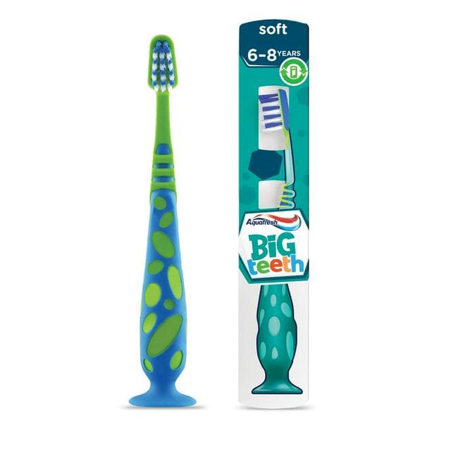 Aquafresh Big Teeth Gum Friendly 6-8 Years Kids Soft Toothbrush - gallery image 1
