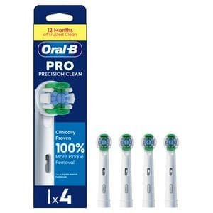 Oral-B Precision Clean Replacement Electric Toothbrush Heads x4