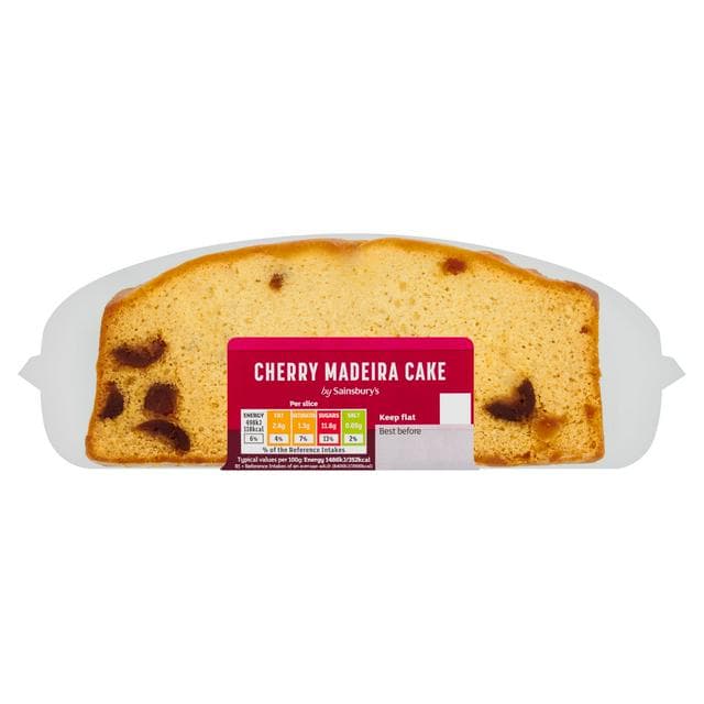 Sainsbury's Cherry Madeira Loaf Cake 268g - gallery image 1