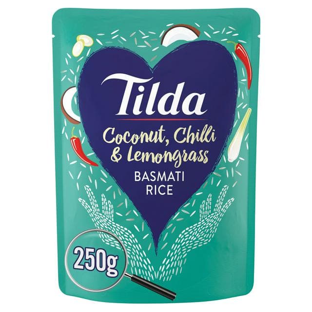 Tilda Microwave Rice Coconut Chilli & Lemongrass Basmati 250g - gallery image 1