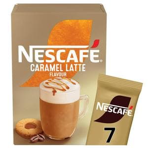 Nescafe Caramel Latte Instant Coffee Sachets x7 119g