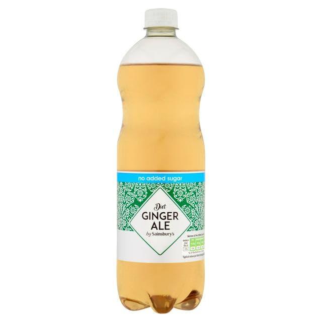 Sainsbury's 1L Diet Ginger Ale - gallery image 1