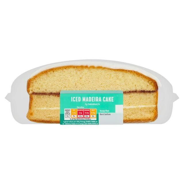 Sainsbury's 298g Iced Madeira Loaf Cake - gallery image 1