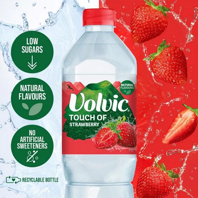 Volvic Touch of Fruit Strawberry Flavoured Water 1.5L - gallery image 2