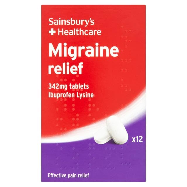 Sainsbury's Migraine Relief Ibuprofen x12 - gallery image 1
