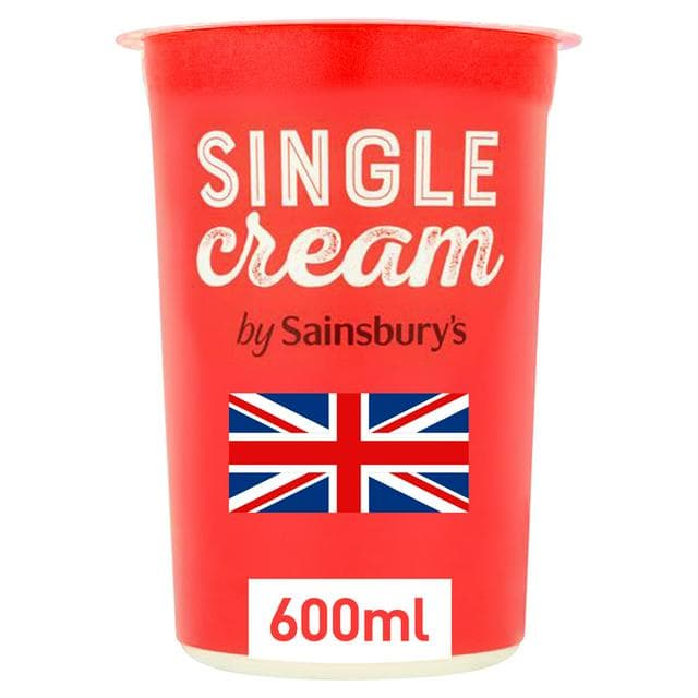 Sainsbury's British Single Fresh Cream 600ml - gallery image 1