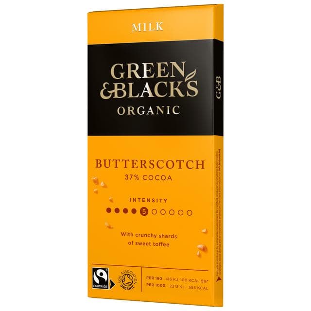 Green & Black's Organic Butterscotch Milk Chocolate Bar 90g - gallery image 6