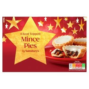 Sainsbury's 6 x Iced Topped Mince Pies 305g