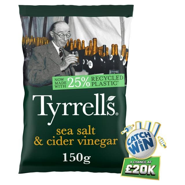 Tyrrells Cider Vinegar & Salt Sharing Crisps 150g - gallery image 1