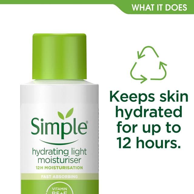 Simple Kind to Skin Hydrating Light Moisturiser Travel Size 50ml - gallery image 4