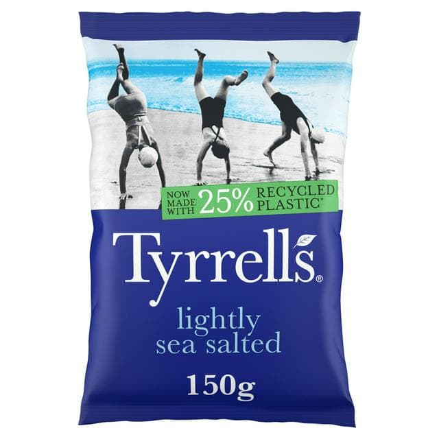 Tyrrells Chips Lightly Sea Salted 150g - gallery image 1