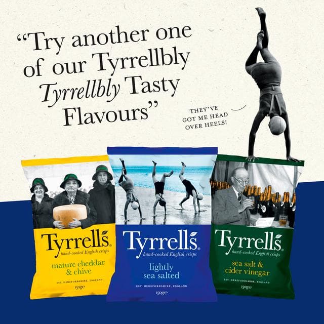 Tyrrells Chips Lightly Sea Salted 150g - gallery image 2