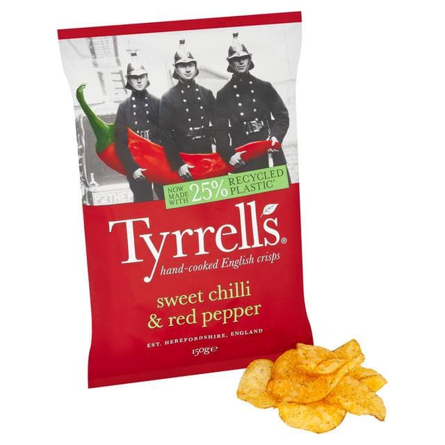 Tyrrells Sweet Chilli & Red Pepper Sharing Crisps 150g - gallery image 2