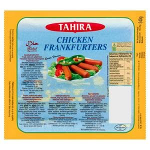 Tahira Chicken Frankfurters Smoke Flavour x10 340g