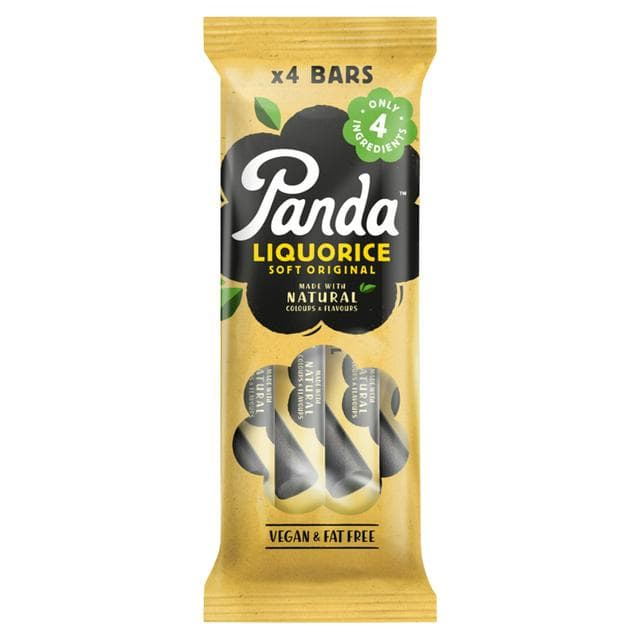 Panda Liquorice Bar Pack x4 128g - gallery image 1