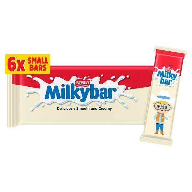 Milkybar White Chocolate Bar Multipack x6 72g - gallery image 1