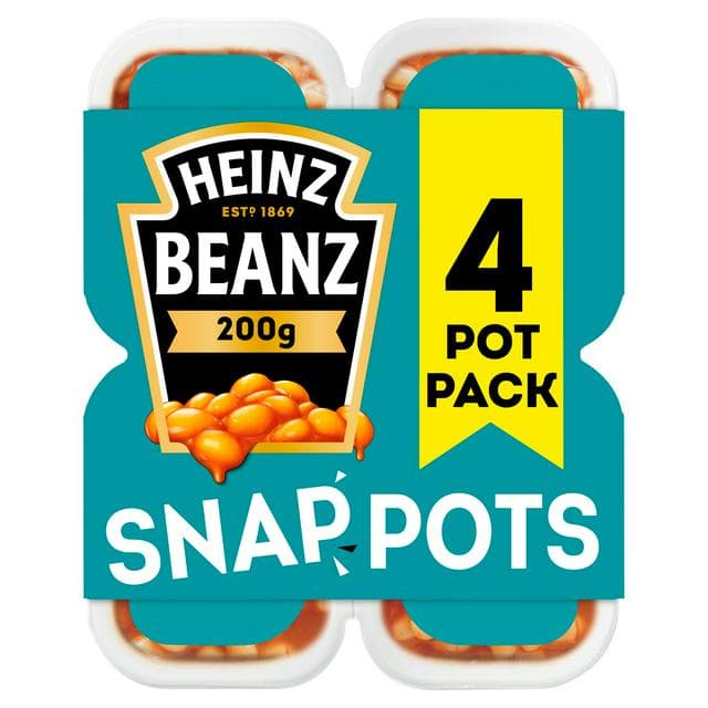 Heinz Baked Beans Snap Pots 4 x 200g - gallery image 1