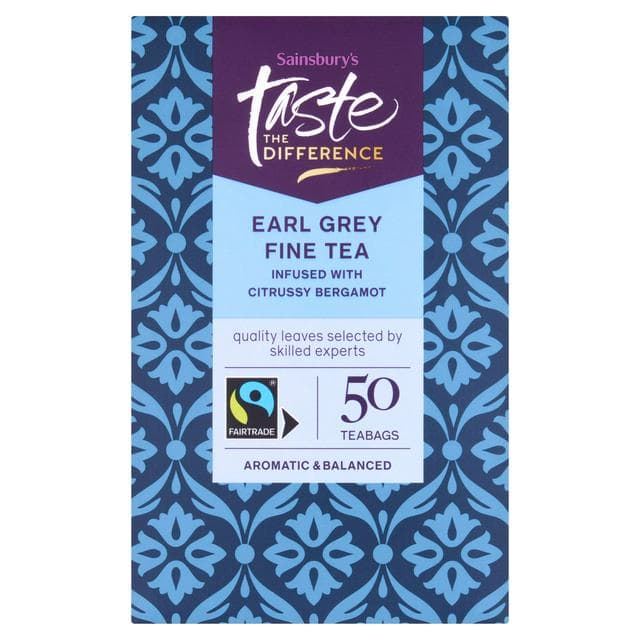 Sainsbury's Earl Grey Tea Bags, Taste the Difference x50 - gallery image 1