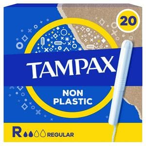 Tampax Regular Tampons Applicator Cardboard x20