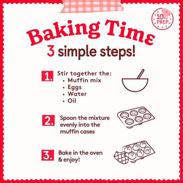 Betty Crocker Chocolate Chunk Muffin Mix Kit 335g - gallery image 4