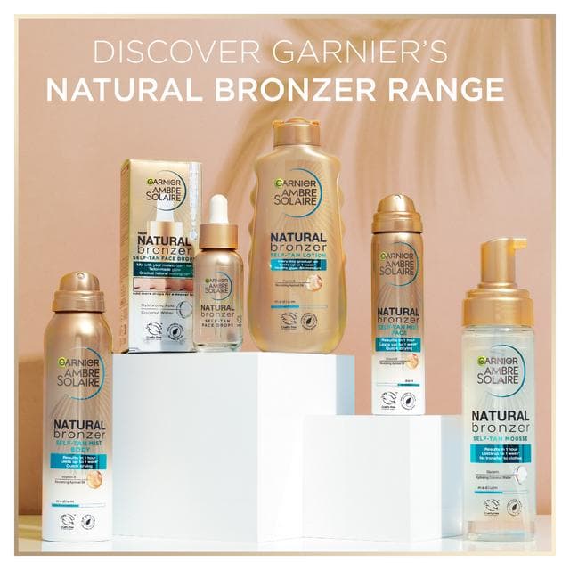 Garnier Ambre Solaire 150ml Natural Bronzer Quick Drying Dark Self Tan Body Mist - gallery image 4