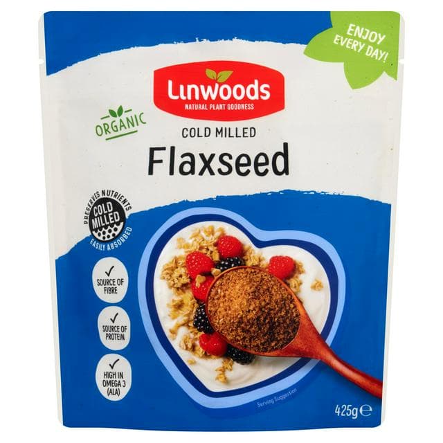 Linwoods Milled Organic Flaxseed 425g - gallery image 1