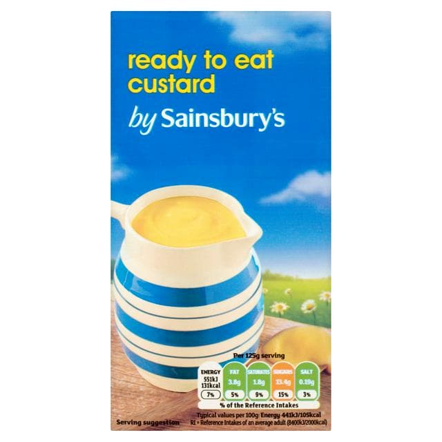 Sainsbury's Ready To Eat Custard 500g - gallery image 1