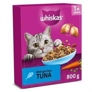 Whiskas 1+ Tuna Complete Adult Dry Cat Food 800g