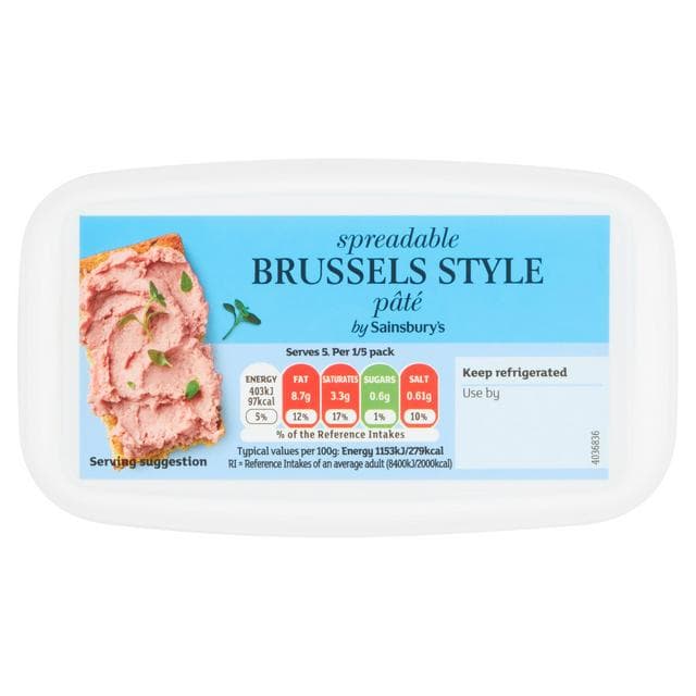 Sainsbury's Brussels Spreadable Pate 175g - gallery image 1