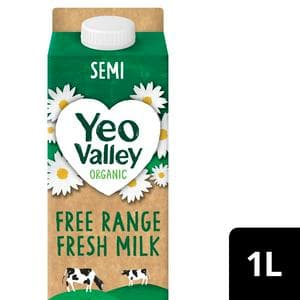 Yeo Valley Organic Free Range Semi Skimmed Milk 1L