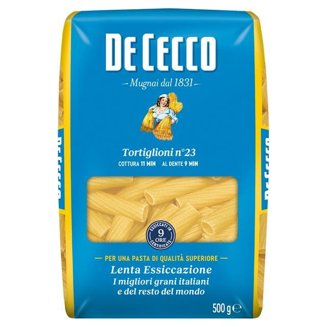 De Cecco Tortiglioni Pasta 500g - gallery image 1