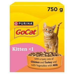 Go-Cat Kitten Chicken, Turkey & Milk Dry Cat Food 750g