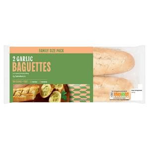 Sainsbury's Garlic Baguette x2 390g
