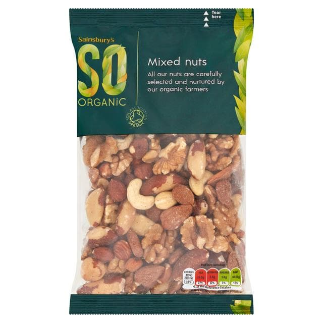 Sainsbury's Mixed Nuts, SO Organic 300g - gallery image 1