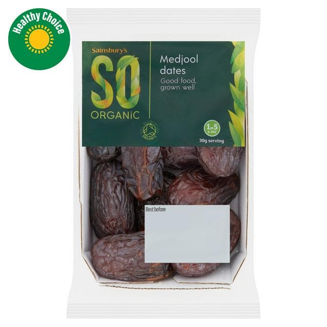 Sainsbury's Medjool Dates, SO Organic 200g - gallery image 1