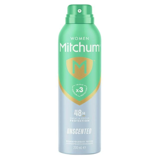 Mitchum Women Triple Odor Defense Protection Unscented Anti-Perspirant & Deodorant 200ml - gallery image 1