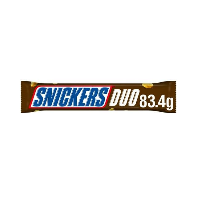 Snickers 69g Duo Peanut & Caramel Chocolate Bar - gallery image 1