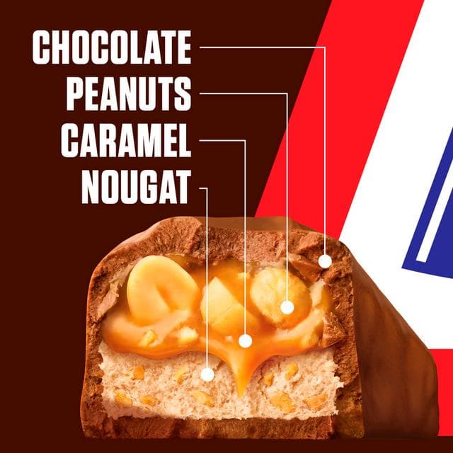 Snickers 69g Duo Peanut & Caramel Chocolate Bar - gallery image 2
